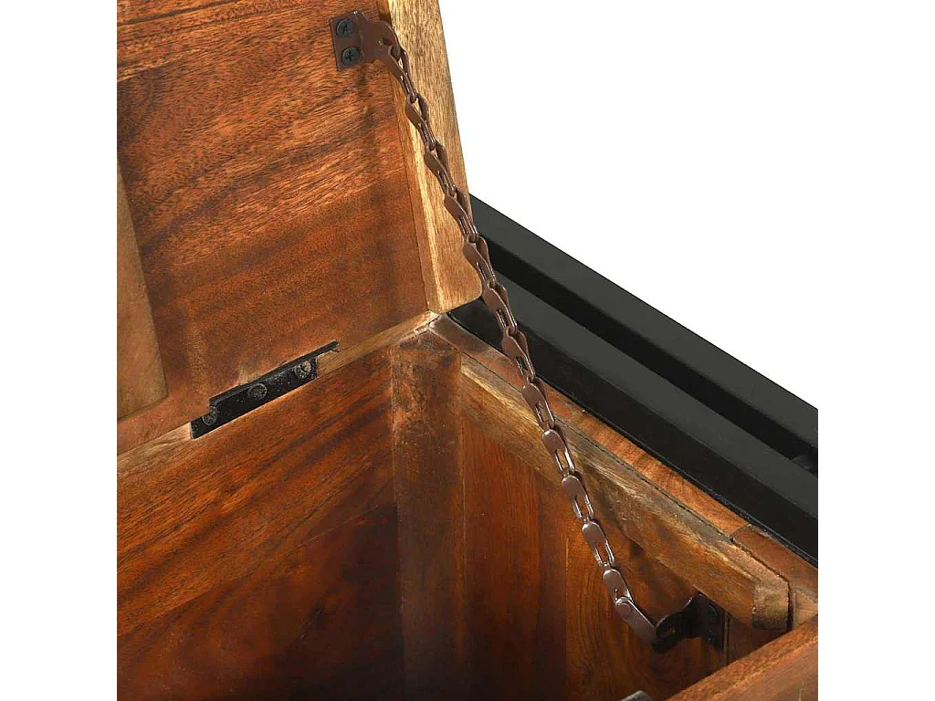 Table basse Marron 90 x 50 x 38 cm bois de récupération massif