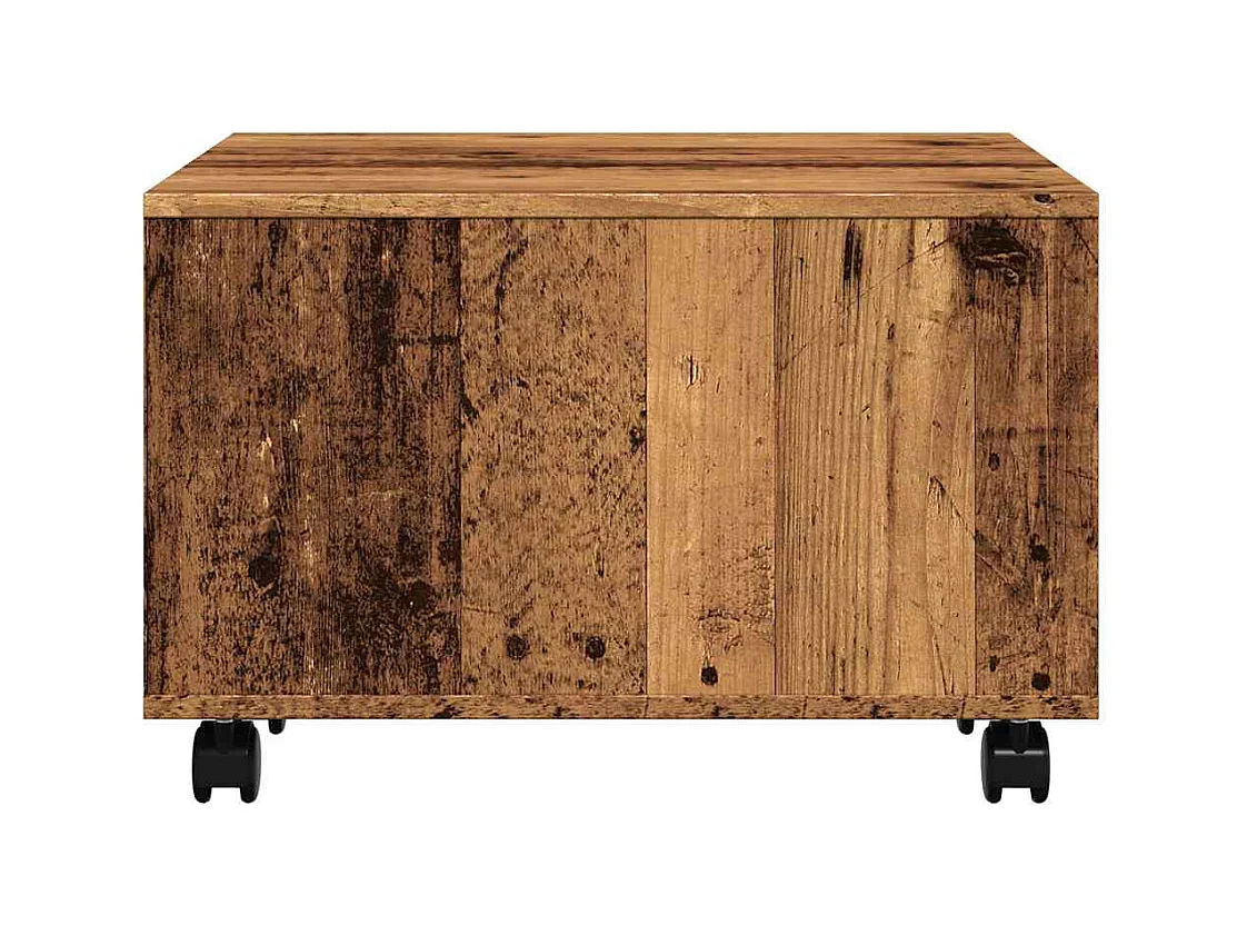 Salontafel oud hout 60x60x38 cm bewerkt hout