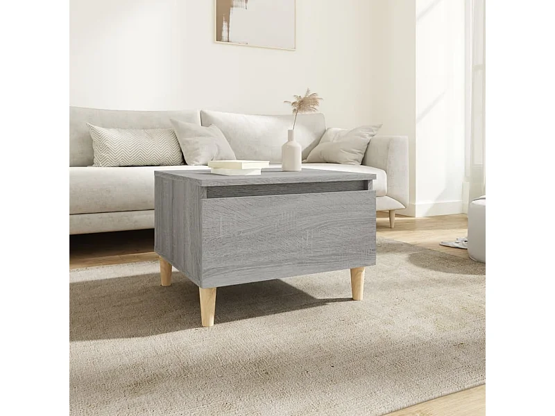 Sonoma bijzettafel grijs 50x46x35 cm Technisch hout