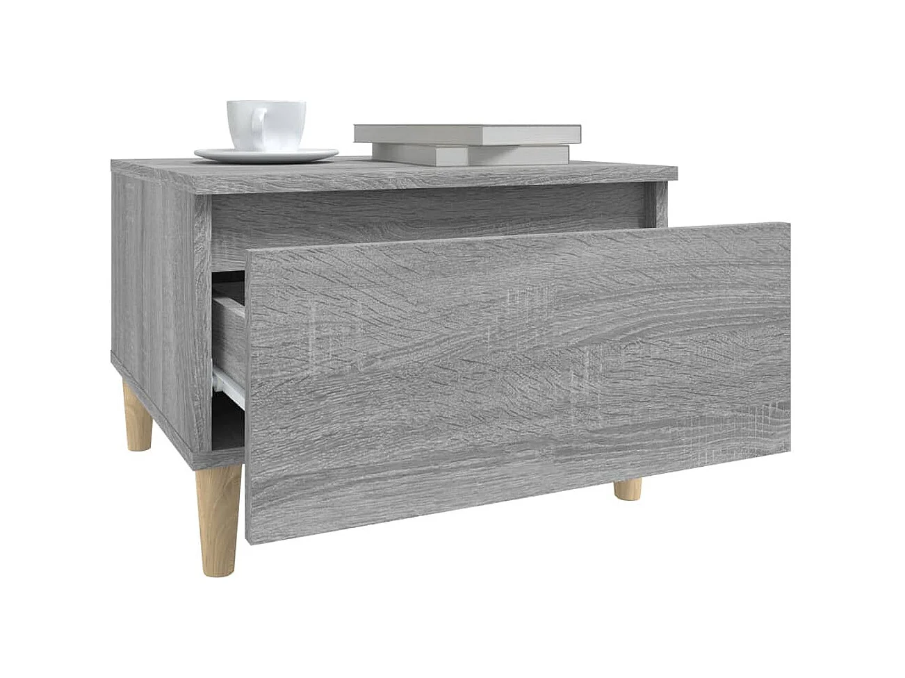 Table d'appoint Sonoma gris 50x46x35 cm Bois d'ingénierie