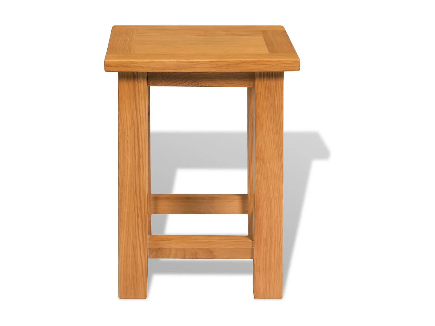 Table d'appoint 27 x 24 x 37 cm Bois de chêne massif