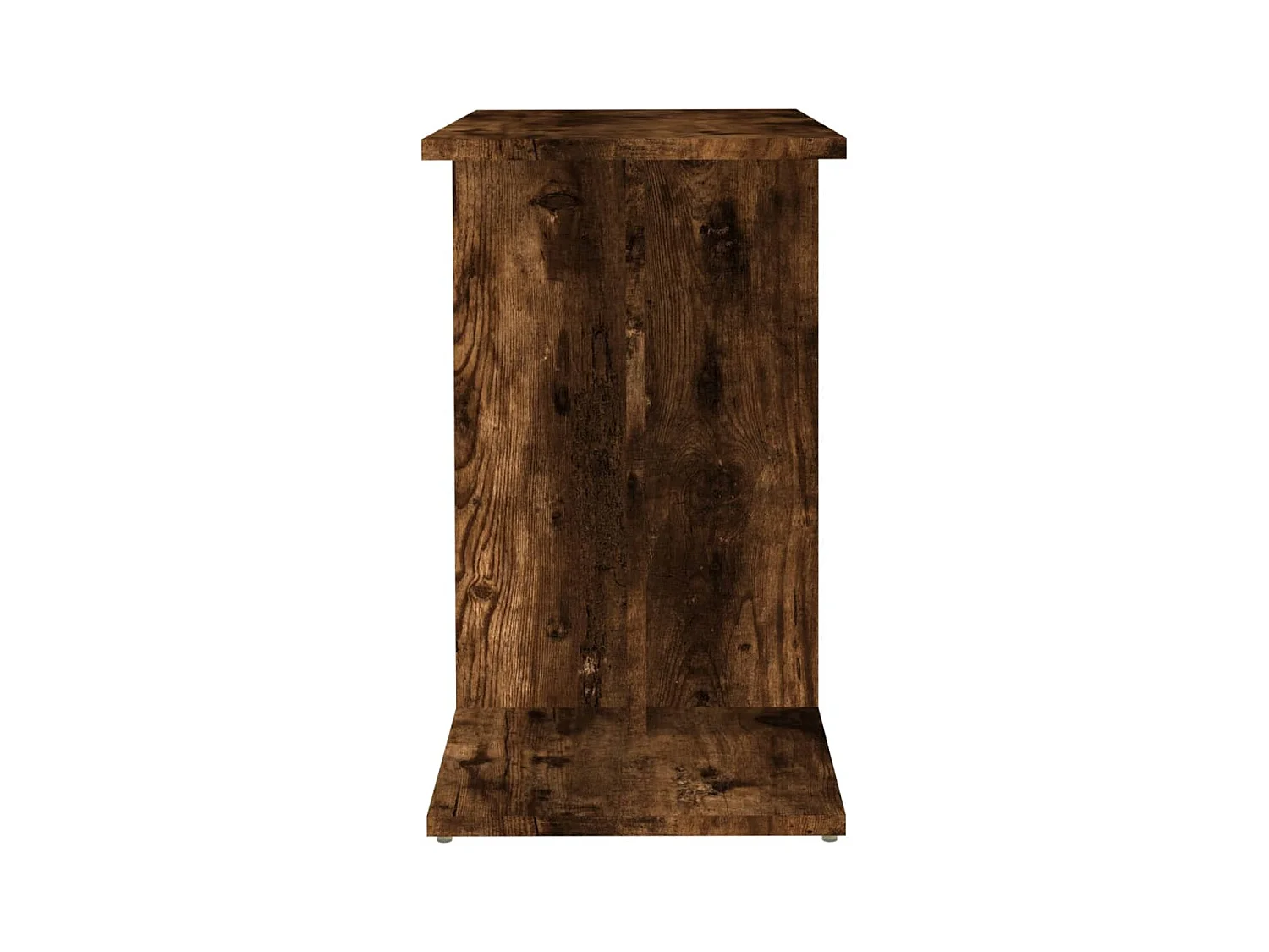 Gerookte Eiken Bijzettafel 50x30x50 cm Bewerkt Hout