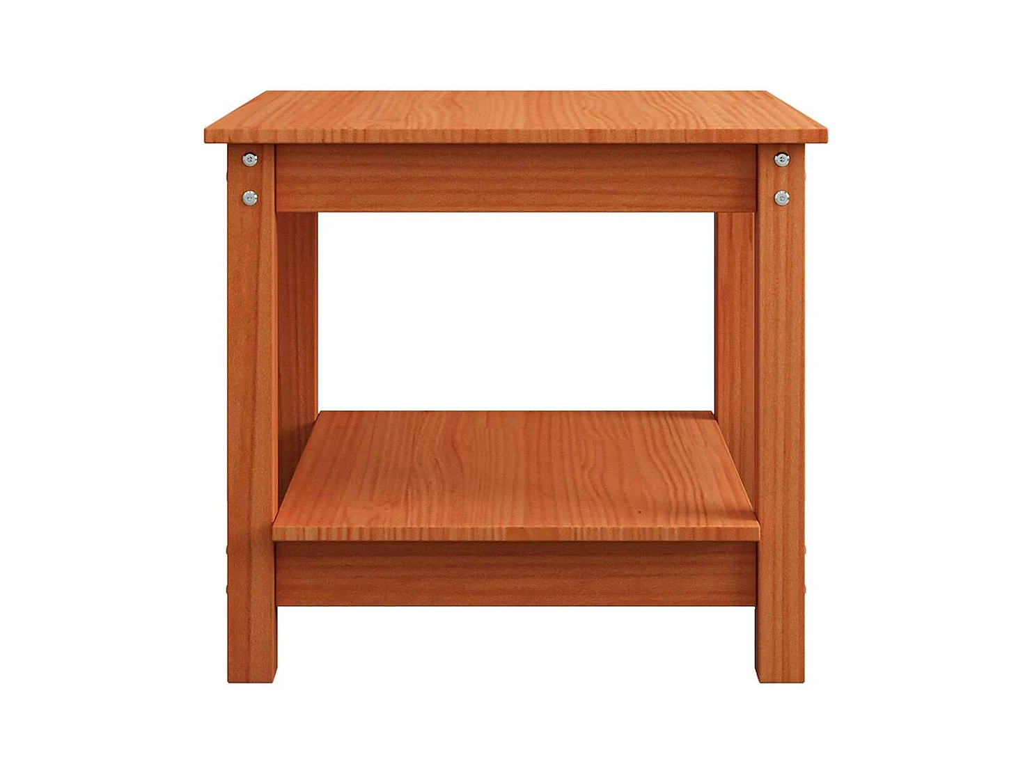 Bruine was salontafel 50 x 50 x 45 cm Massief grenenhout