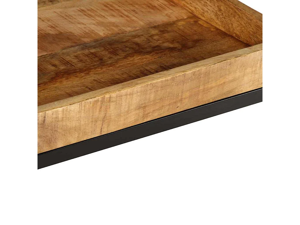 Bruine bijzettafel 45 x 45 x 45 cm massief mangohout