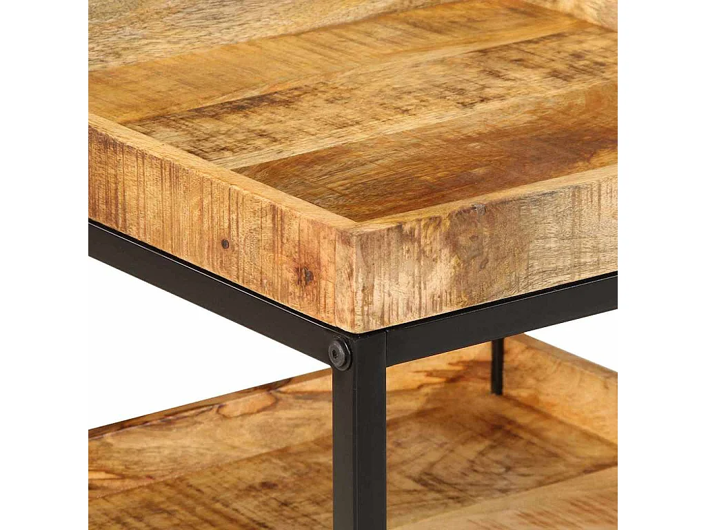 Table d'appoint Marron 45 x 45 x 45 cm bois de manguier massif