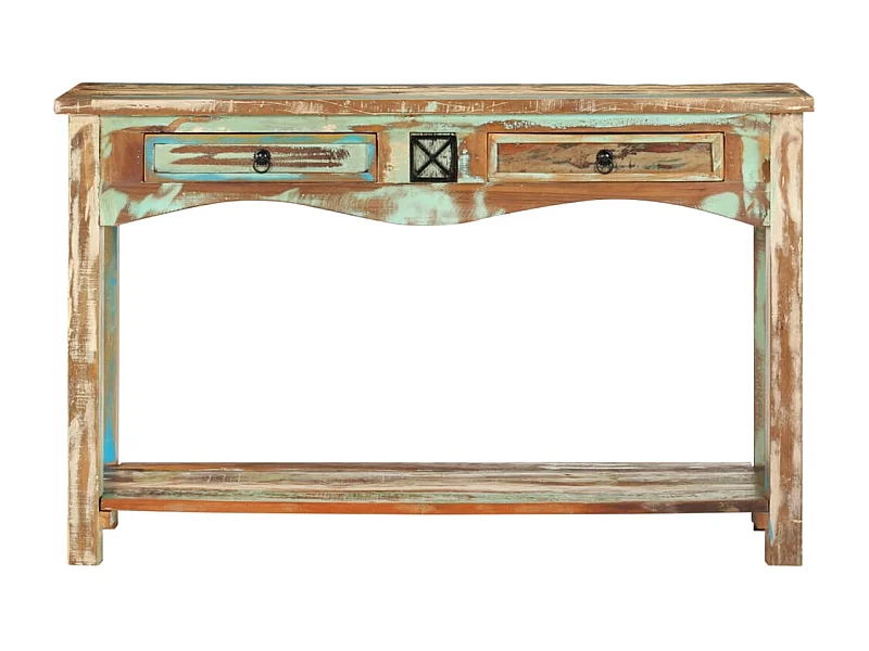 Tavolo consolle 120x40x75 cm Legno massello di recupero