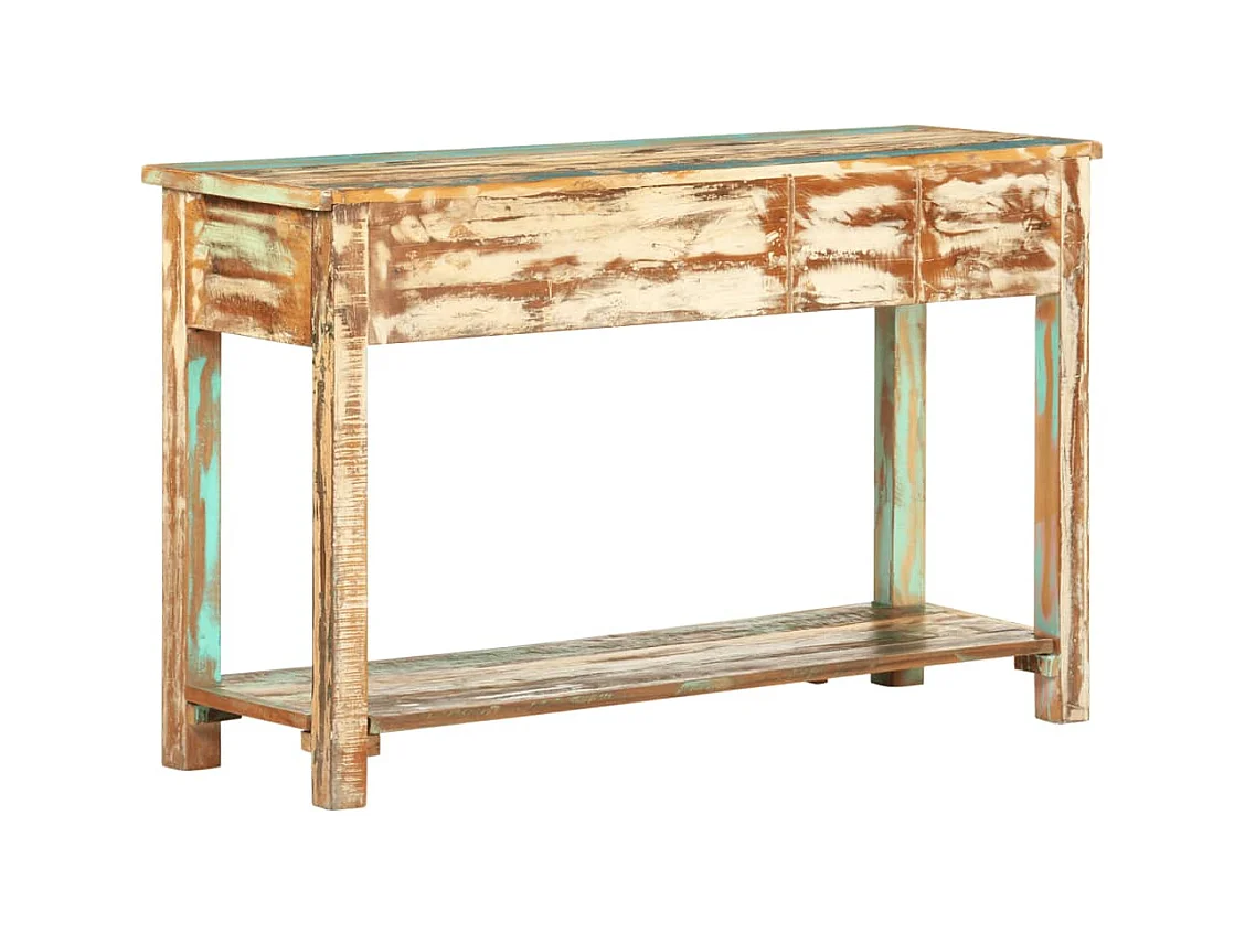 Mesa consola 120x40x75 cm Madera maciza recuperada