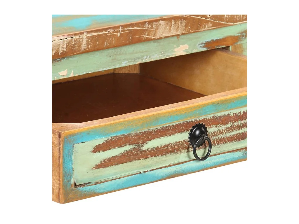 Mesa consola 120x40x75 cm Madera maciza recuperada