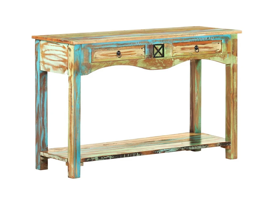 Mesa consola 120x40x75 cm Madera maciza recuperada