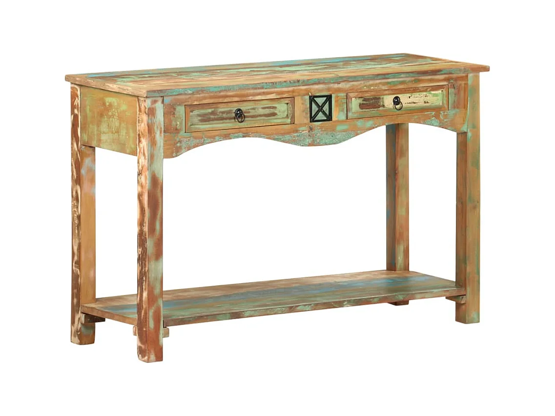 Mesa consola 120x40x75 cm Madera maciza recuperada