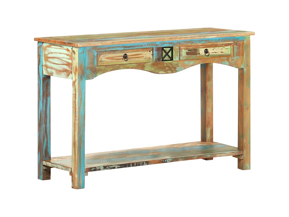 Mesa consola 120x40x75 cm Madera maciza recuperada