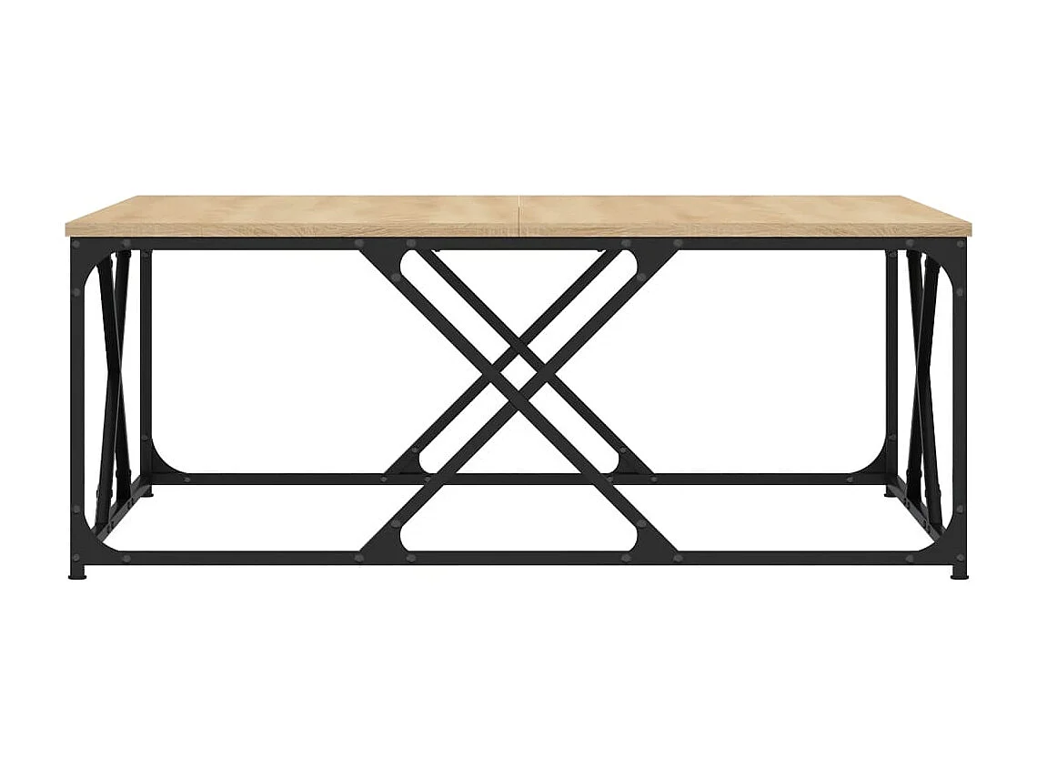 Sonoma eiken salontafel 100x100x40 cm bewerkt hout