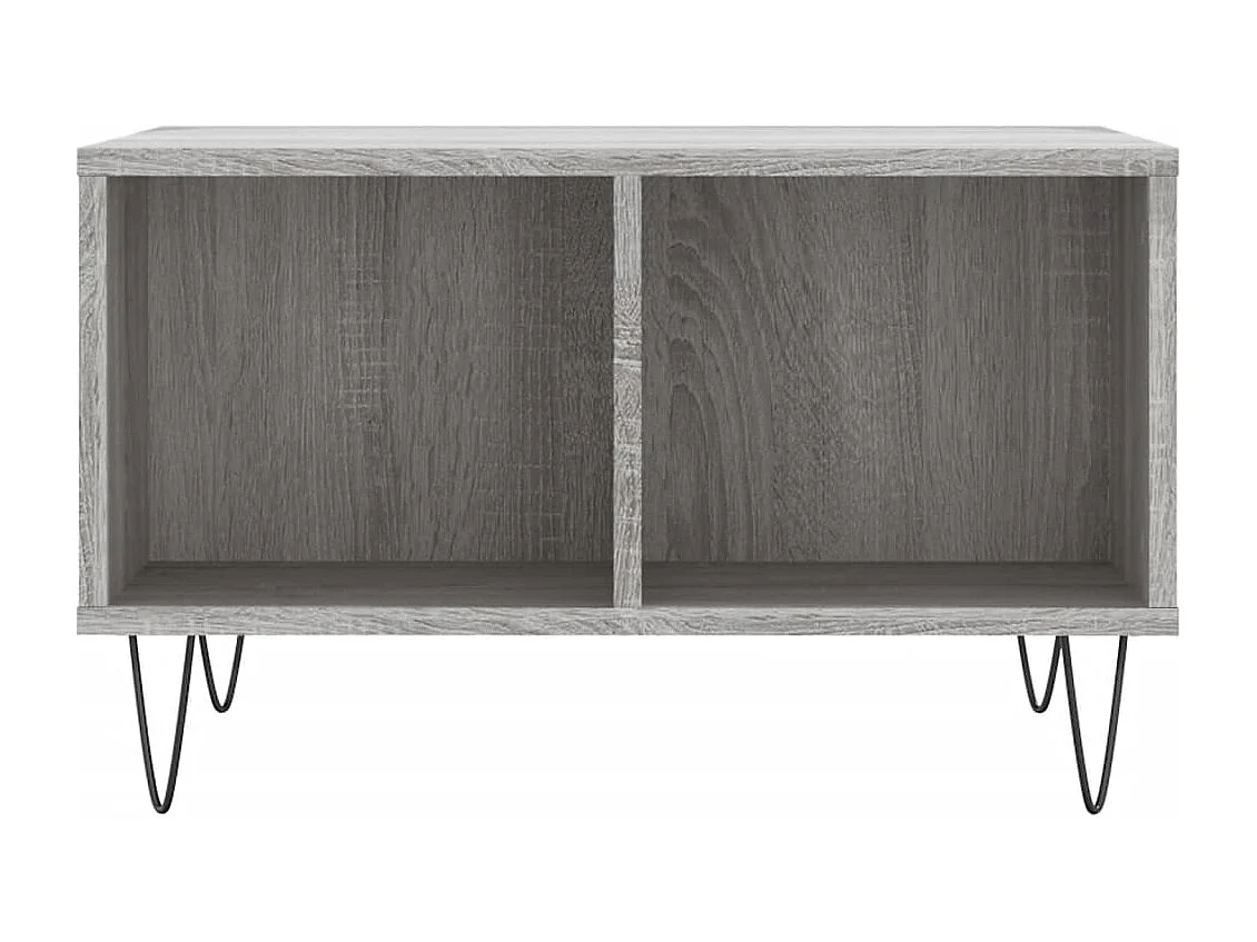 Table basse Sonoma gris 60x50x36,5 cm Bois d'ingénierie
