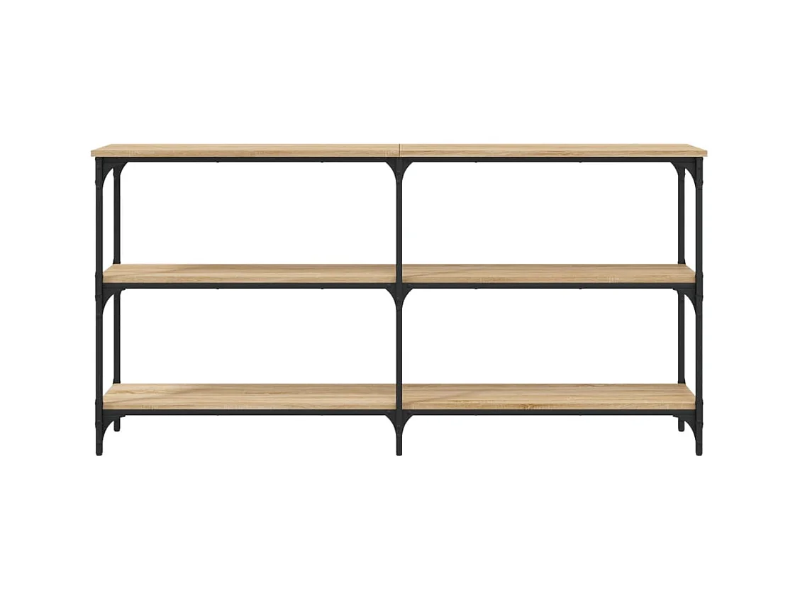 Mesa consola de roble Sonoma 150x29x75 cm madera de ingeniería