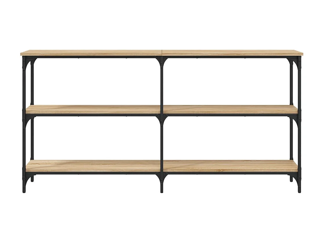 Mesa consola de roble Sonoma 150x29x75 cm madera de ingeniería