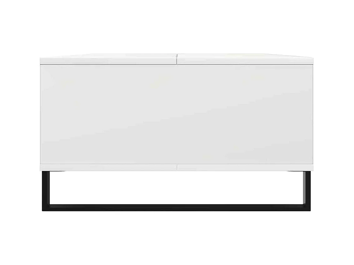 Table basse blanc 104x60x35 cm bois d'ingénierie