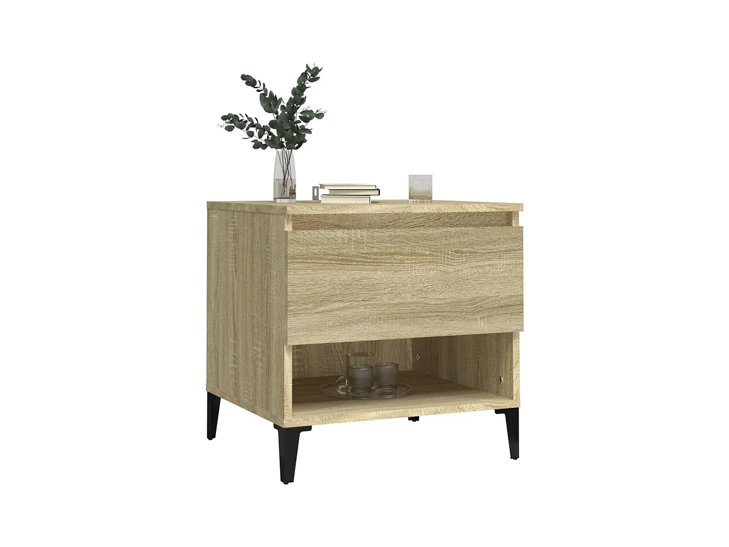 Bijzettafels 2 stuks Sonoma eiken 50x46x50 cm Technisch hout