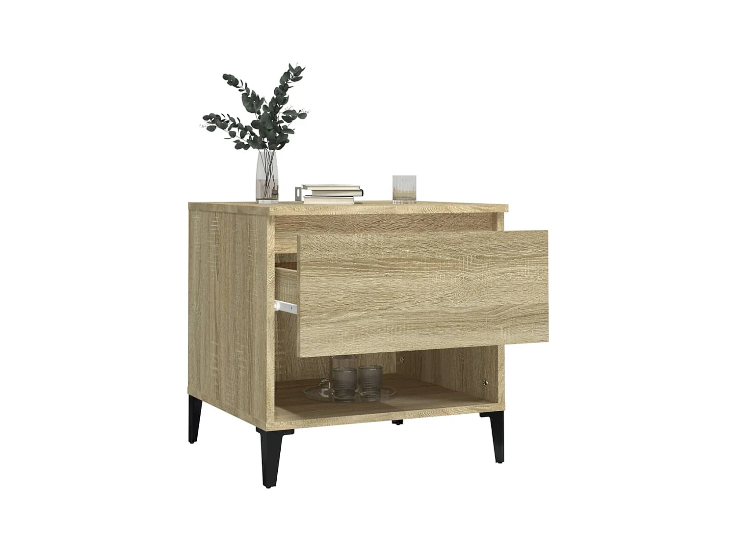 Bijzettafels 2 stuks Sonoma eiken 50x46x50 cm Technisch hout