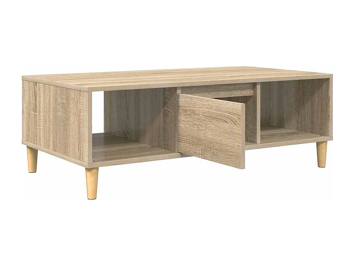 Mesa de centro de roble Sonoma 103,5 x 60 x 35 cm Madera de ingeniería