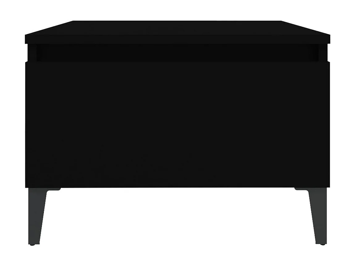 Tables d'appoint 2 pcs Noir 50x46x35 cm Bois d'ingénierie