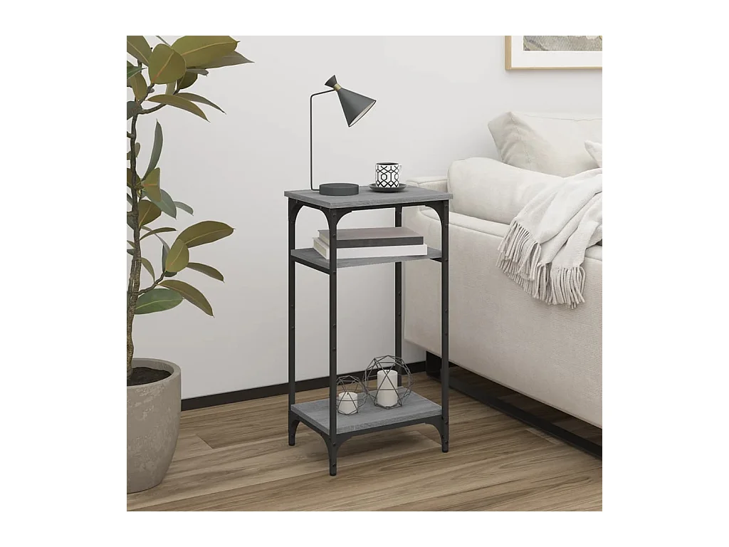 Sonoma bijzettafel grijs 40x30x75 cm Technisch hout