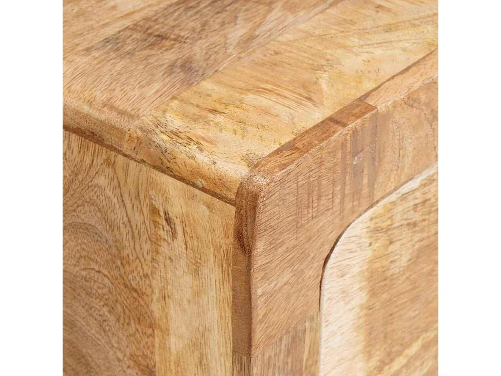 Tables d'appoint Marron 40 x 32 x 46 cm bois de manguier massif