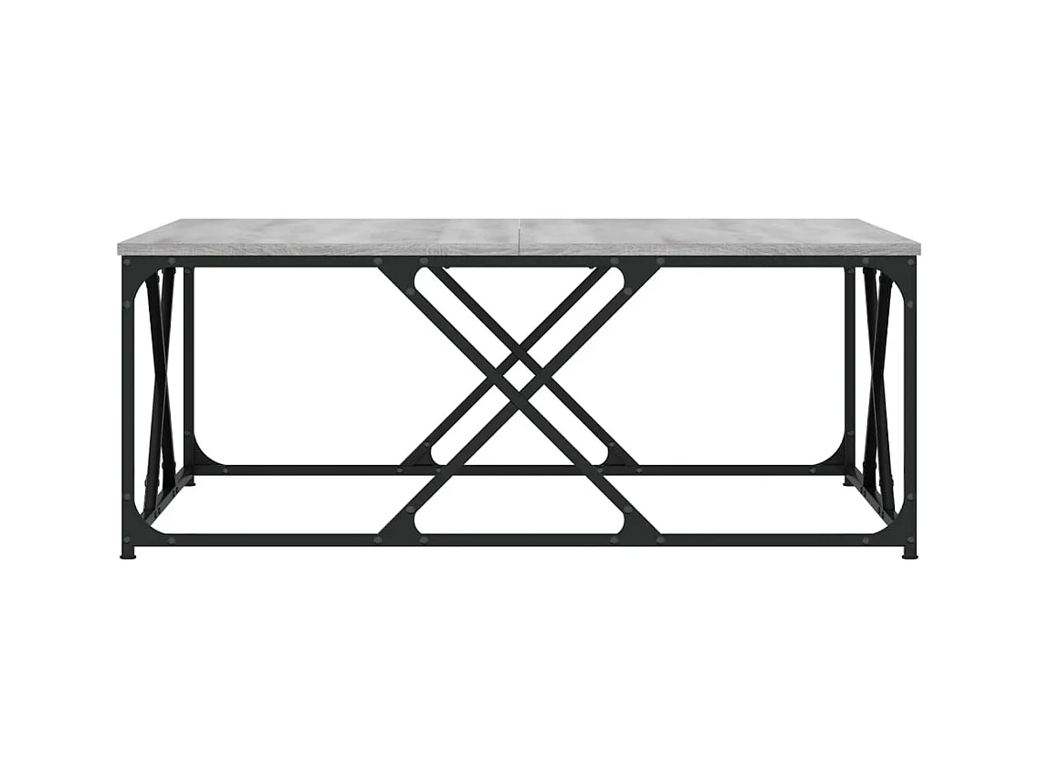 Tavolino Sonoma grigio 100x100x40 cm in legno ingegnerizzato