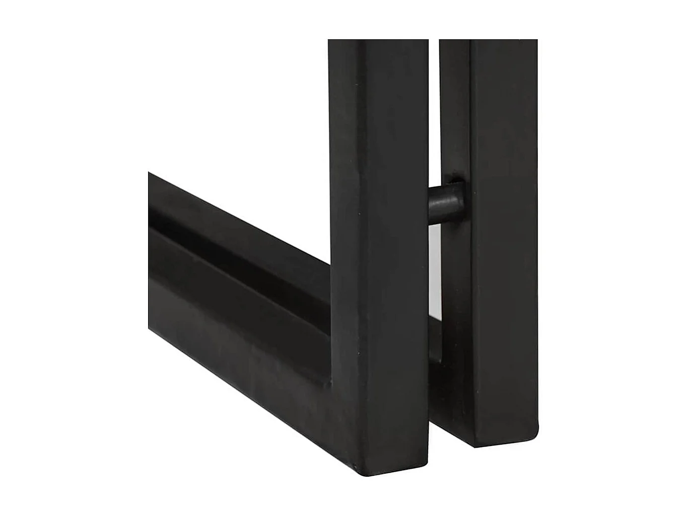 Bijzettafel 30 x 30 x 40 cm Massief acaciahout en metaal