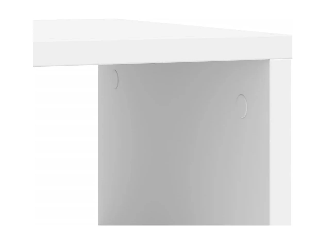 Bijzettafel met wielen wit 50x30x55 cm bewerkt hout