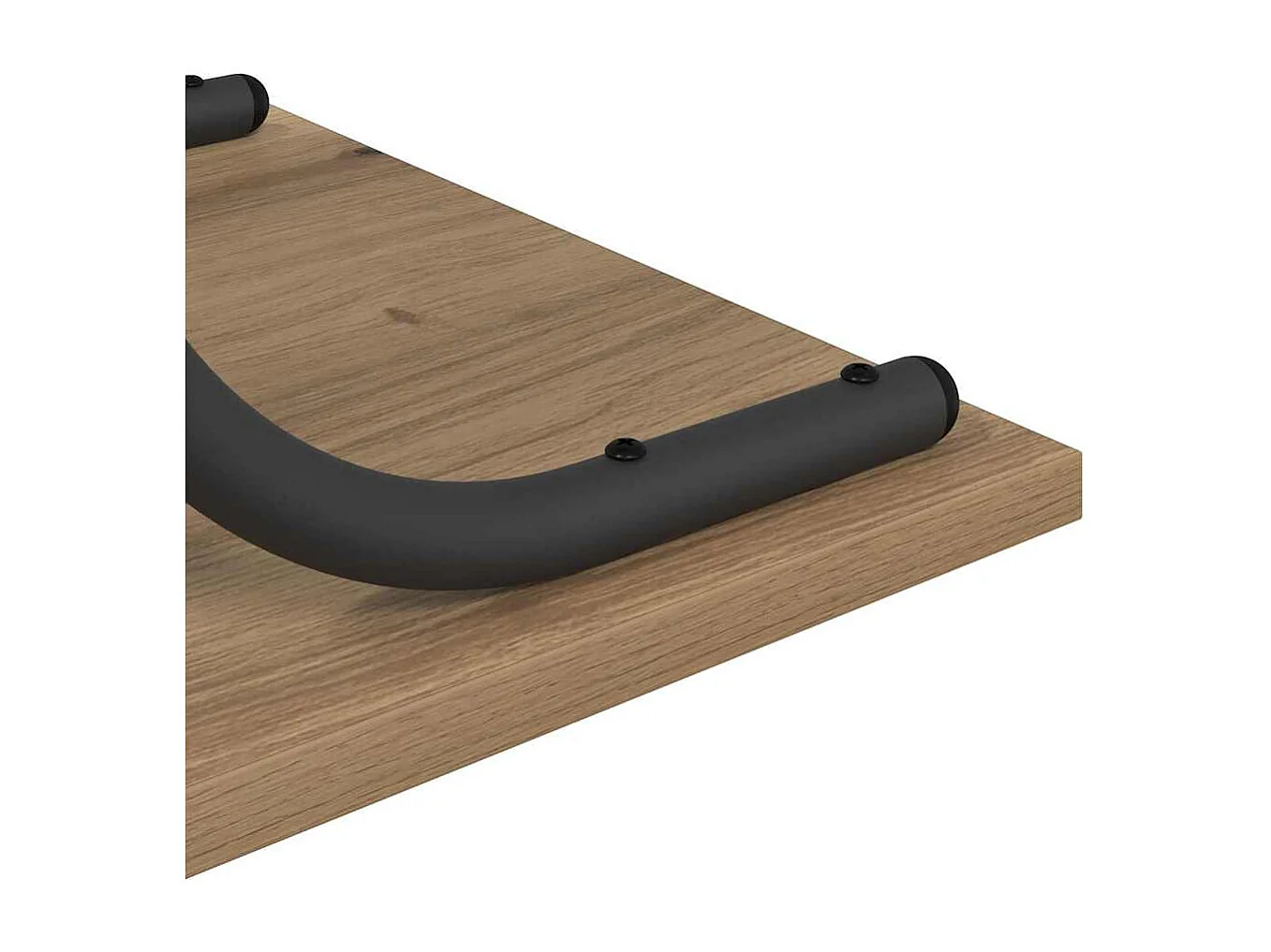 Consoletafel met plank, handgemaakt eikenhout, 101 x 35 x 80,5 cm