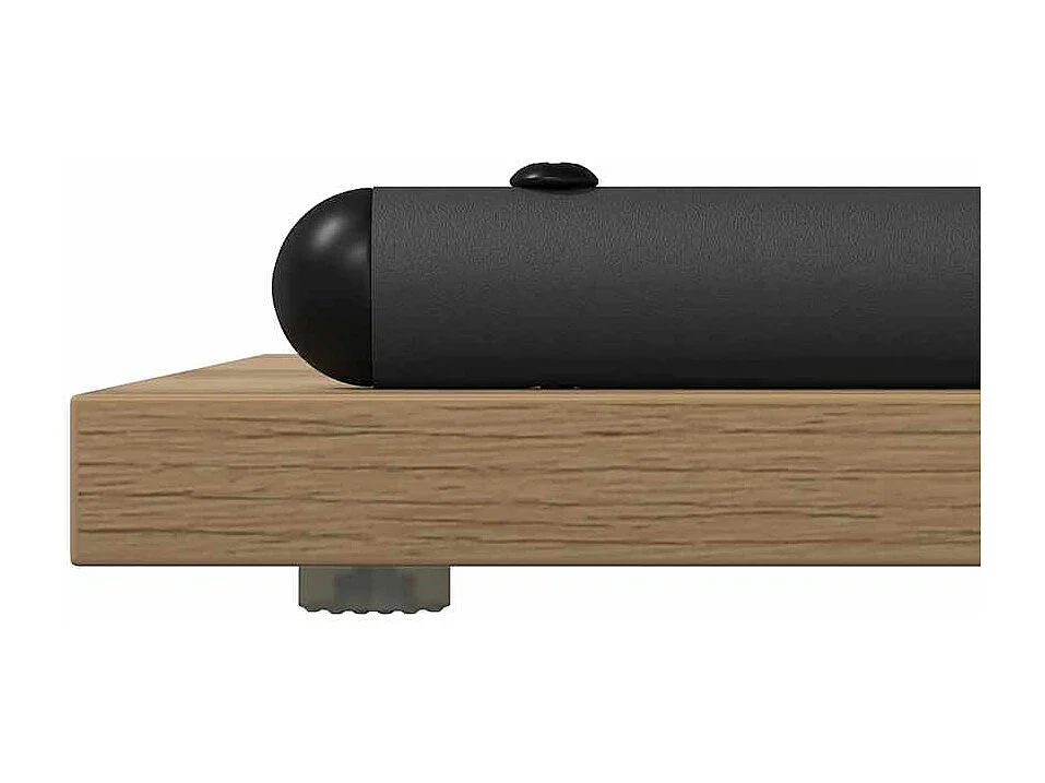 Tavolo consolle con ripiano, rovere lavorato a mano, 101 x 35 x 80,5 cm