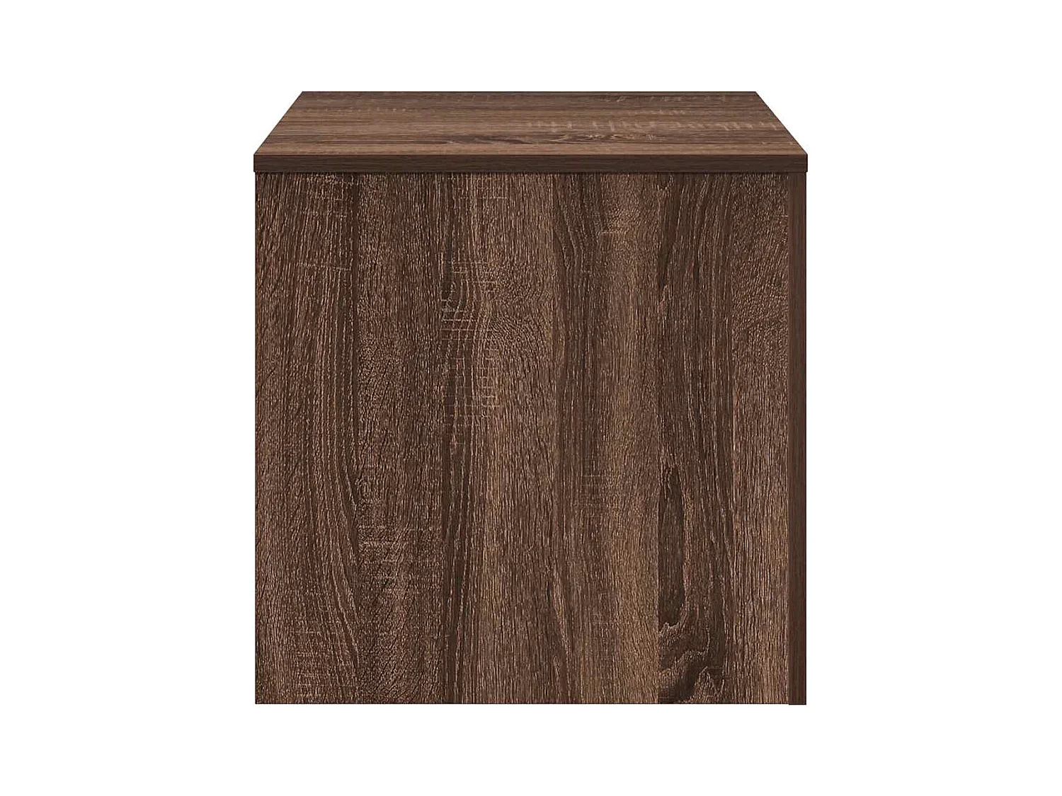 mesas auxiliares de madera de ingeniería de roble marrón