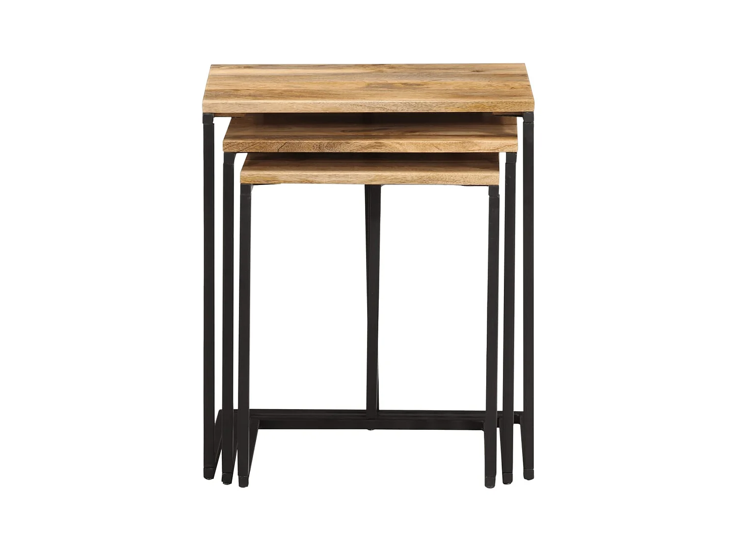 Bijzettafels 3 stuks massief acaciahout