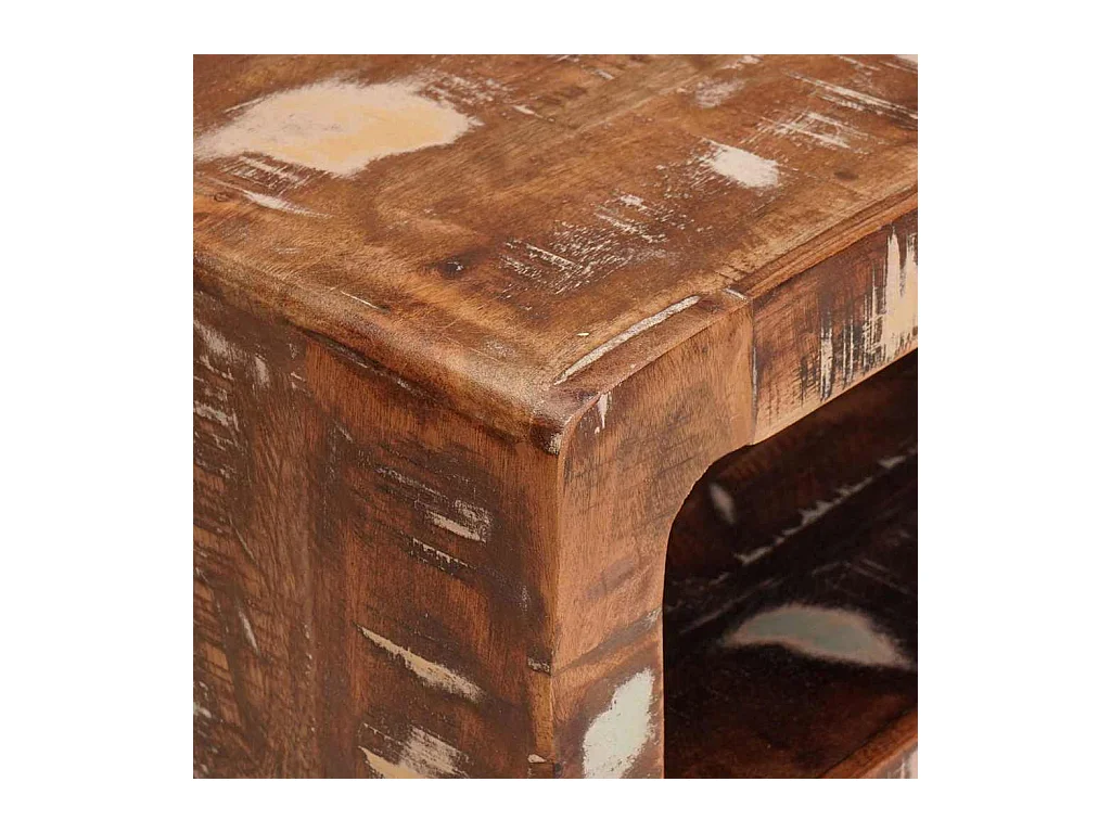 Tables d'appoint Multicolore bois de récupération massif