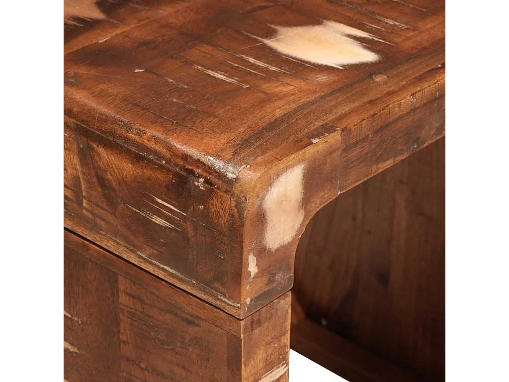 Tables d'appoint Multicolore bois de récupération massif