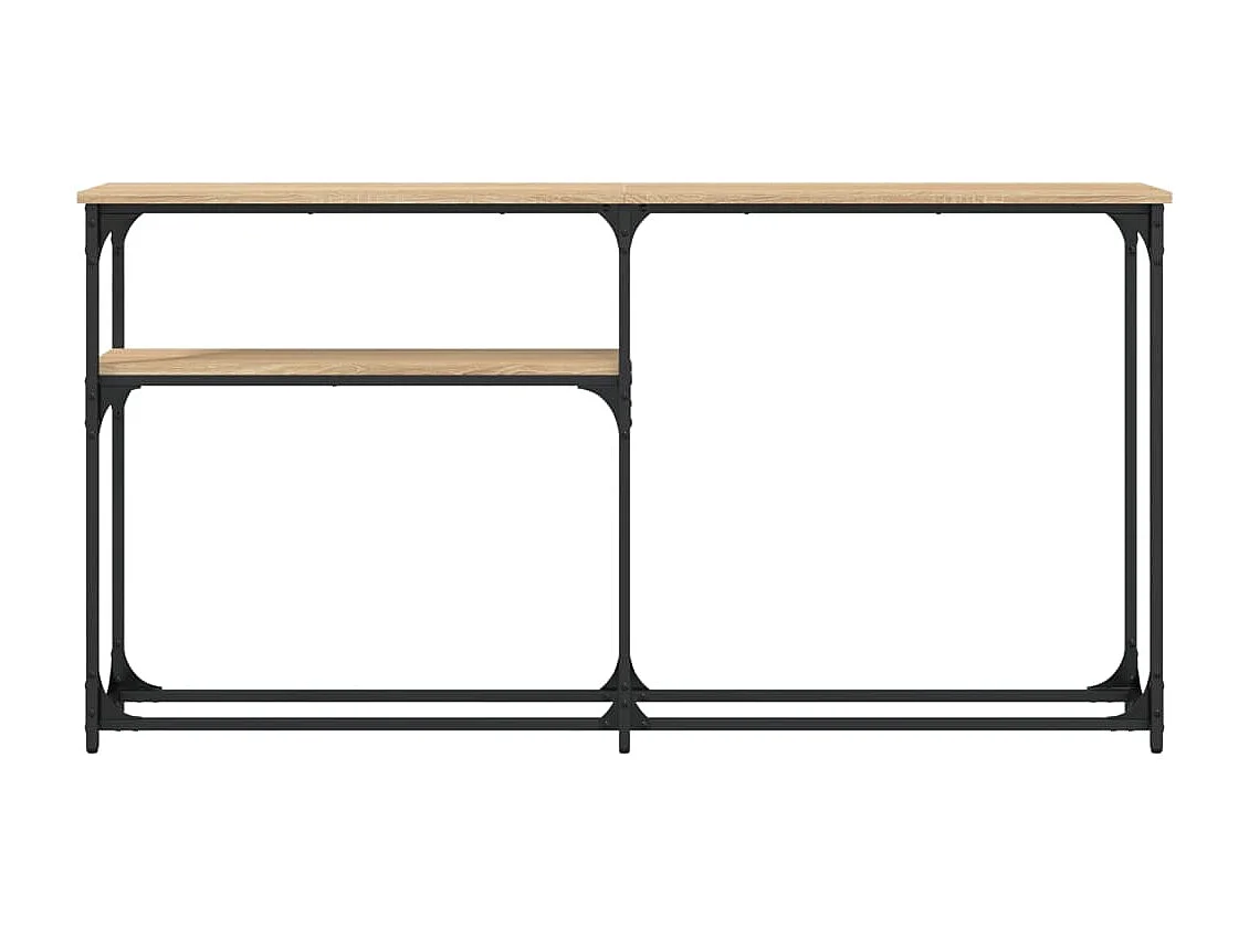 Tavolo consolle in rovere Sonoma 145x22,5x75 cm in legno ingegnerizzato