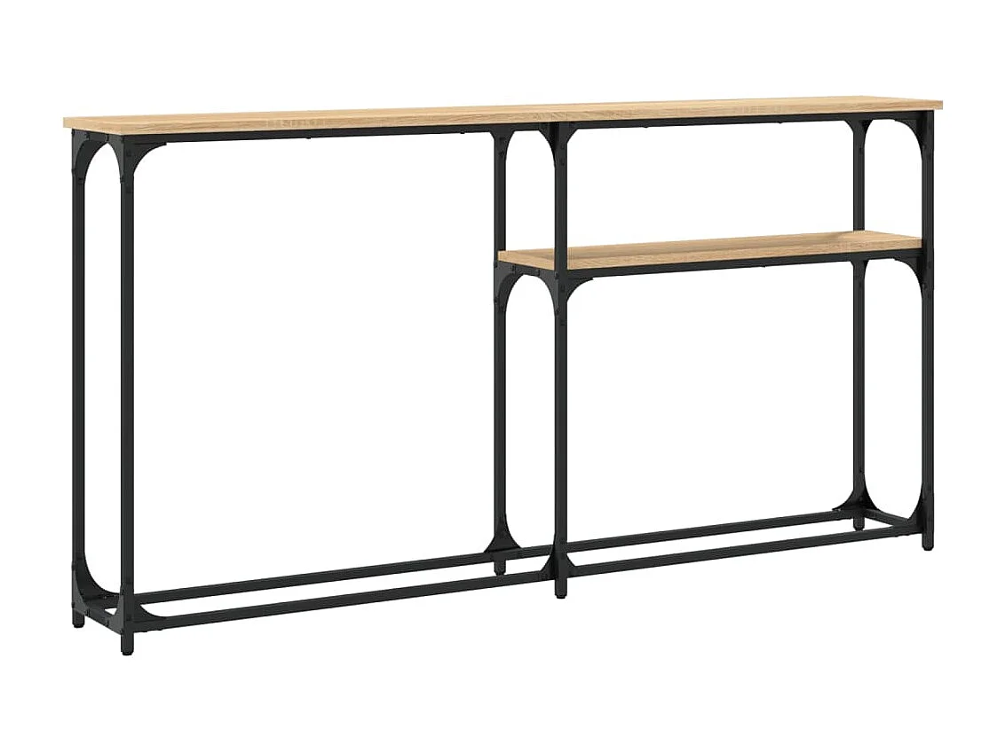 Sonoma eiken consoletafel 145x22,5x75 cm bewerkt hout