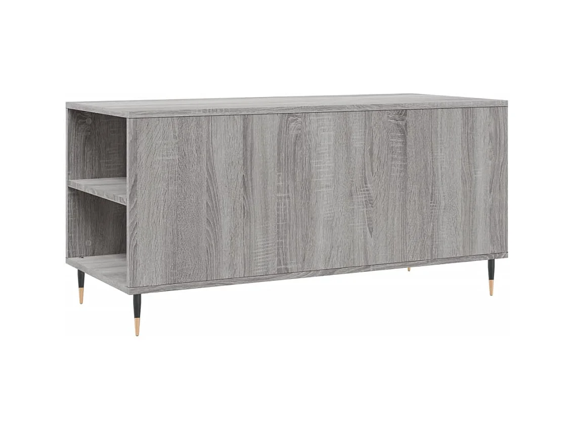 Sonoma salontafel grijs 102x44,5x50 cm bewerkt hout
