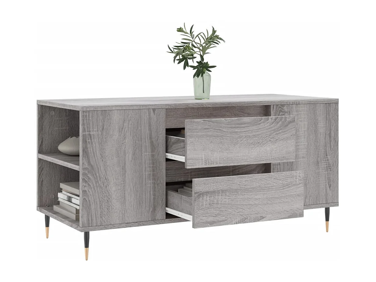 Sonoma Couchtisch grau 102x44,5x50 cm Holzwerkstoff