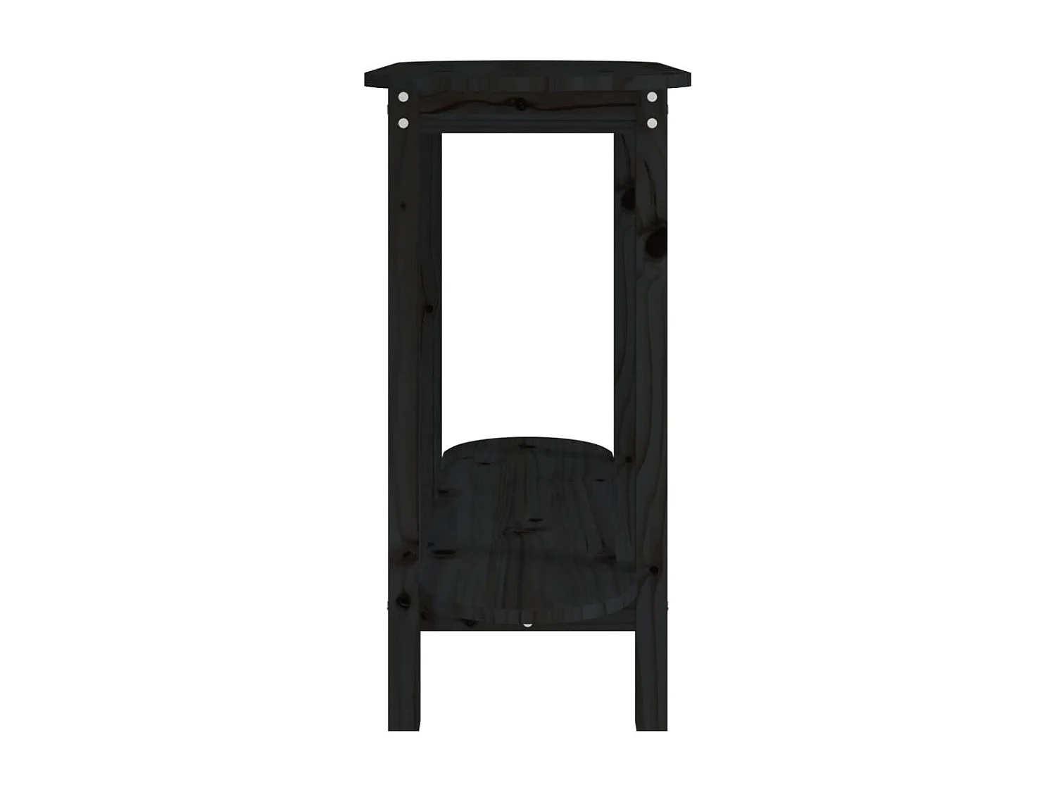 Tavolo consolle Nero 110x40x80 cm Legno massello di pino