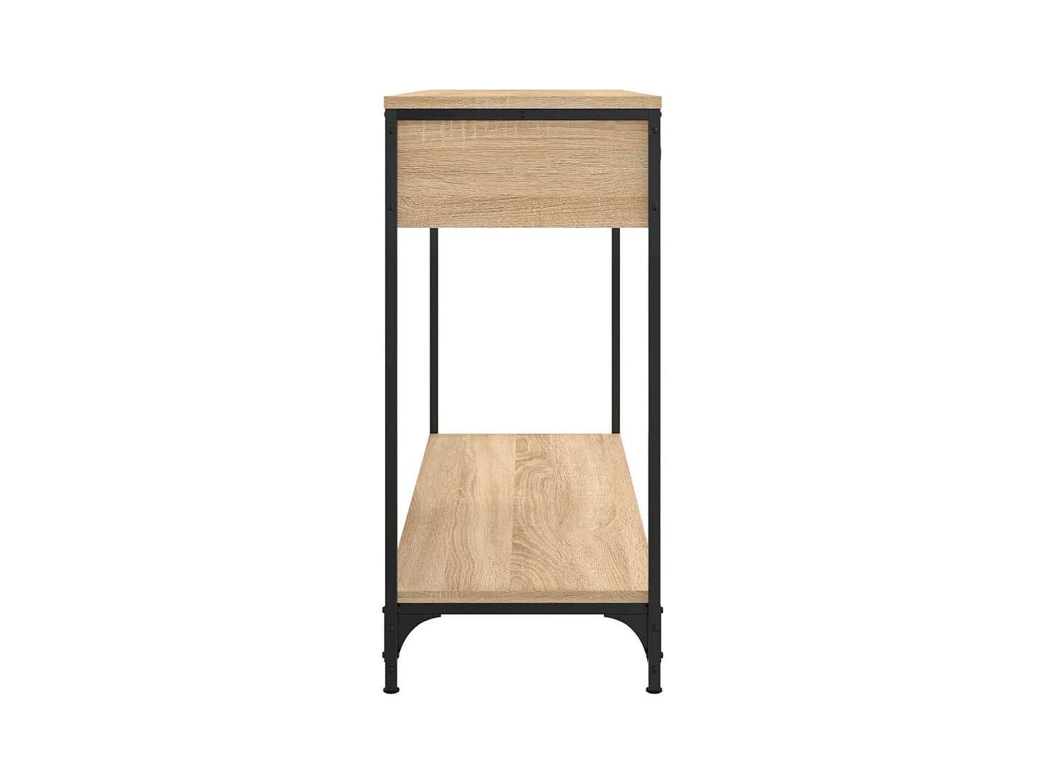 Table console chêne sonoma 100x34,5x75 cm bois d'ingénierie