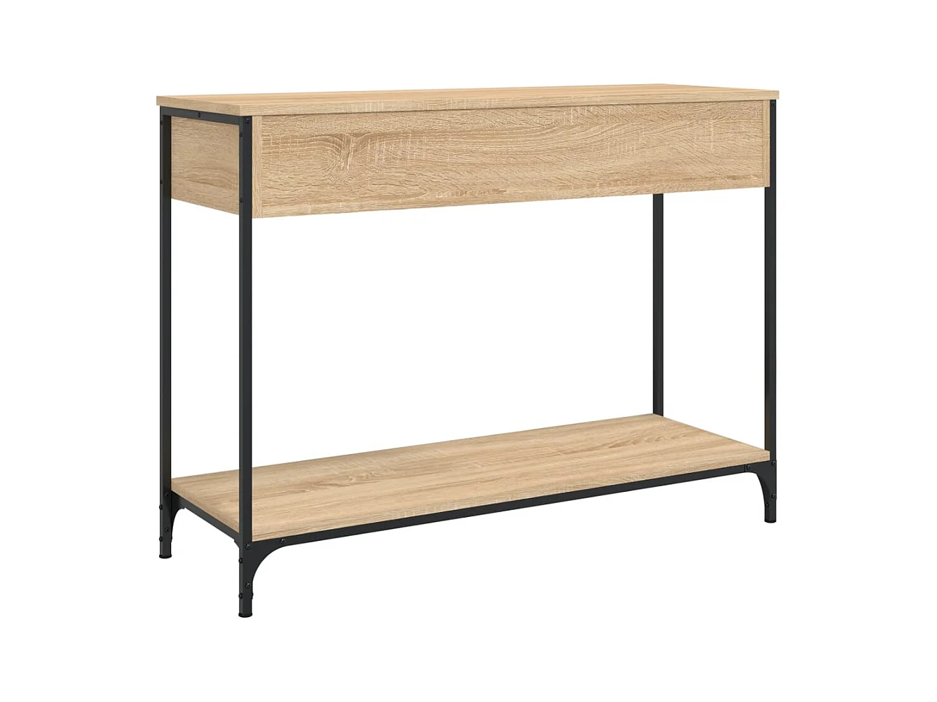 Table console chêne sonoma 100x34,5x75 cm bois d'ingénierie