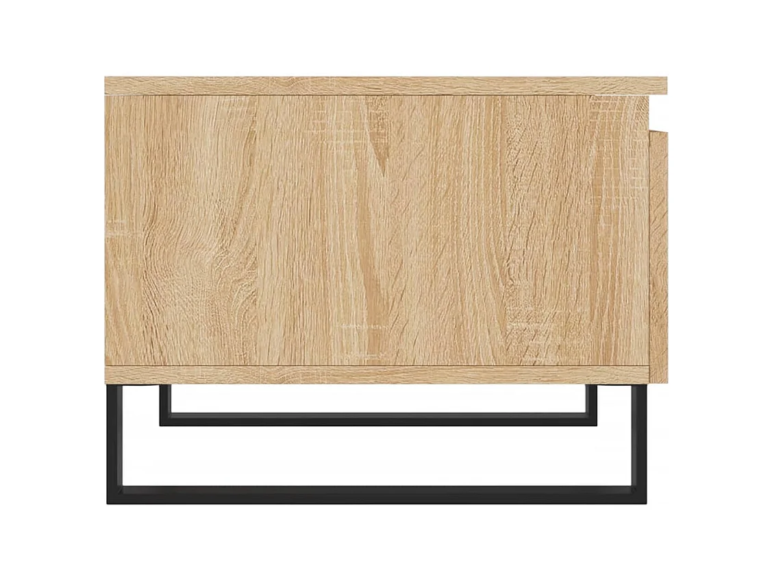 Tavolini da caffè 2 pezzi in rovere sonoma 50x46x35 cm in legno ingegnerizzato