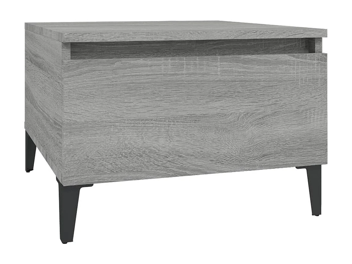 Mesa auxiliar Sonoma gris 50x46x35 cm Madera de ingeniería