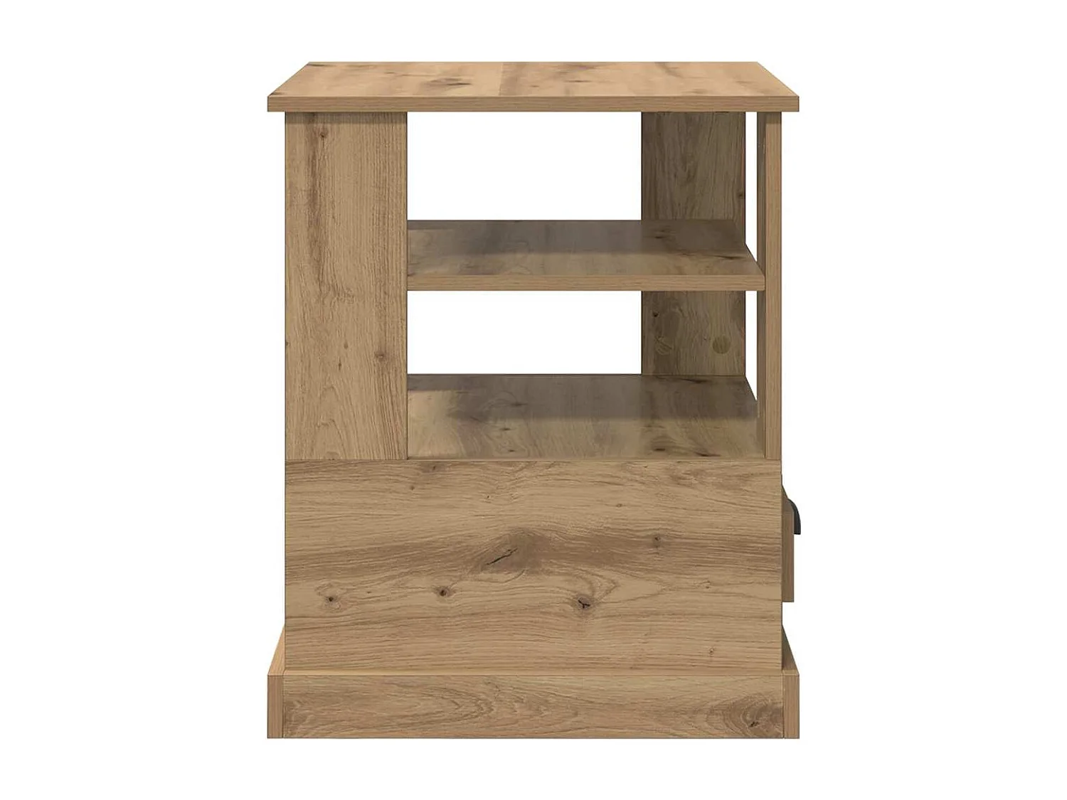 Cabinet de chevet avec tiroir chêne artisanal 50 x 50 x 60 cm