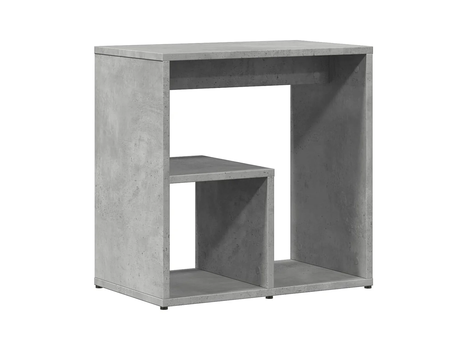 Mesas auxiliares 2 piezas gris hormigón 50x30x50 cm madera de ingeniería