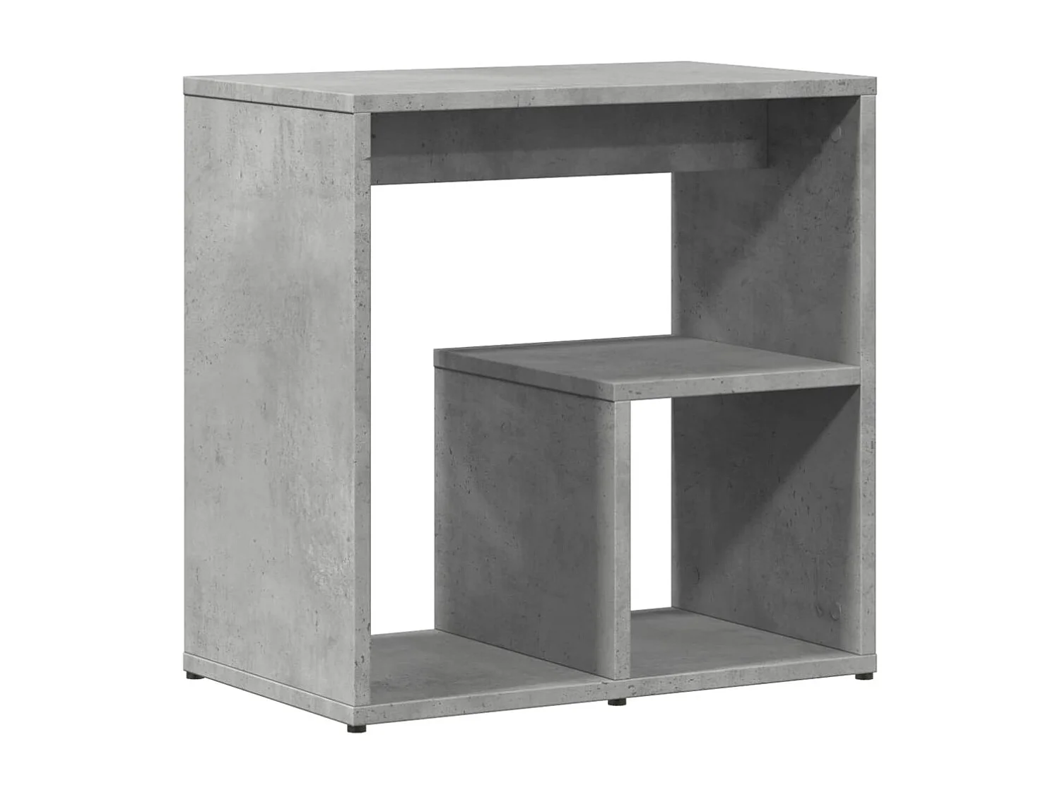 Tavolini laterali 2 pezzi grigio cemento 50x30x50 cm in legno ingegnerizzato