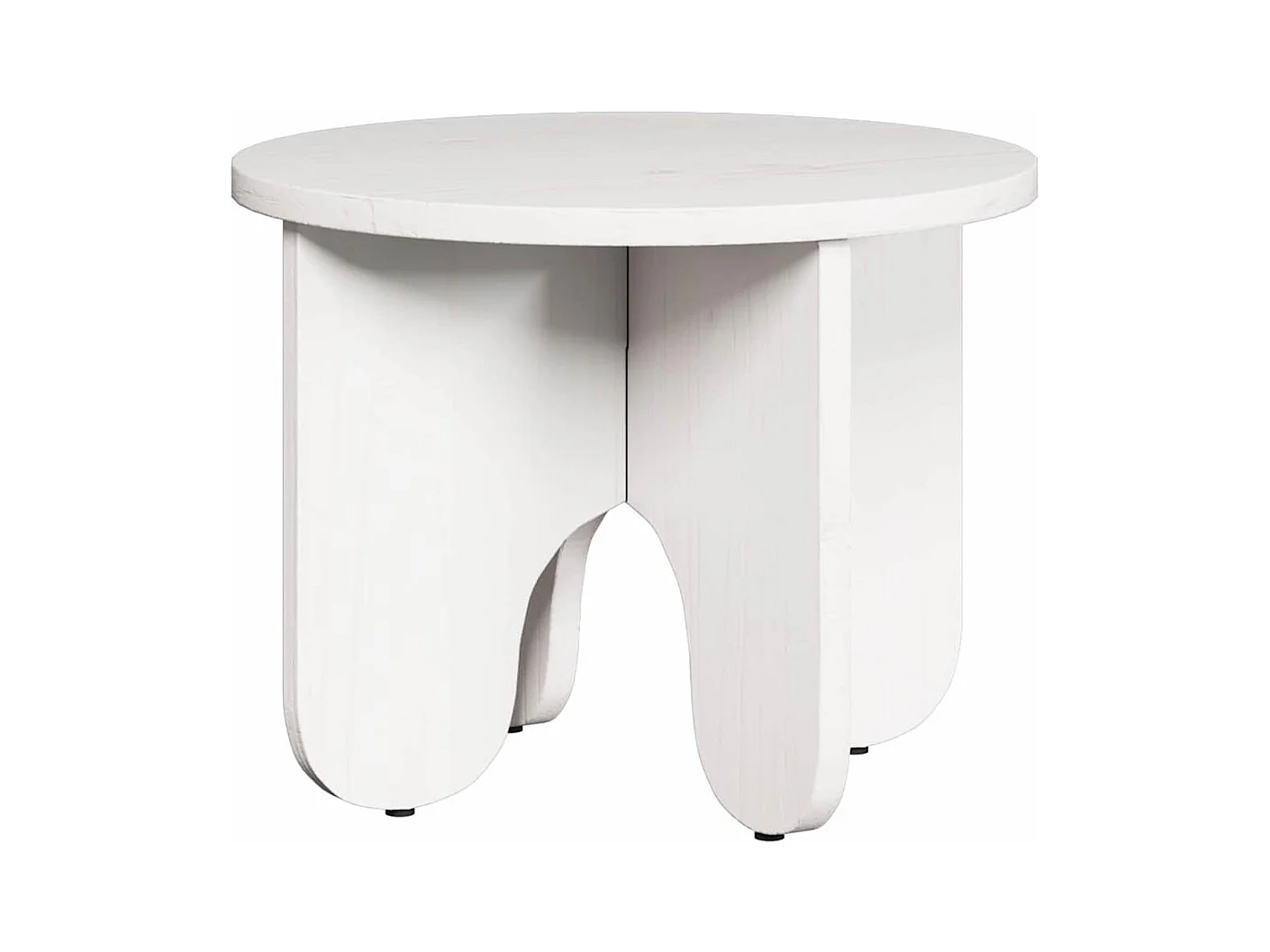 Mesa de centro 2 piezas Blanco 39,5 x 39,5 x 30 cm Madera maciza de pino