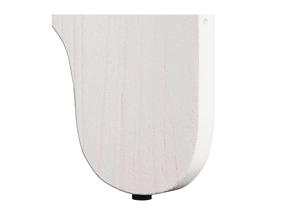 Mesa de centro 2 piezas Blanco 39,5 x 39,5 x 30 cm Madera maciza de pino