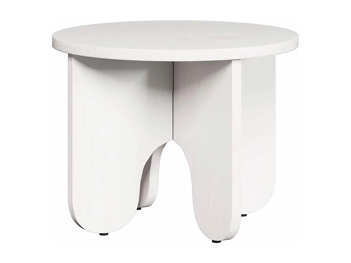 Salontafel 2 stuks Wit 39,5 x 39,5 x 30 cm Massief grenenhout